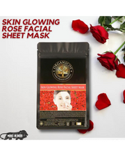 Skin Glowing Rose Facial Sheet Mask