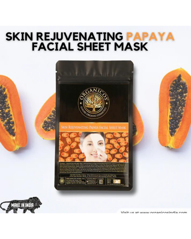 Skin rejuvenating Papaya Facial Sheet Mask
