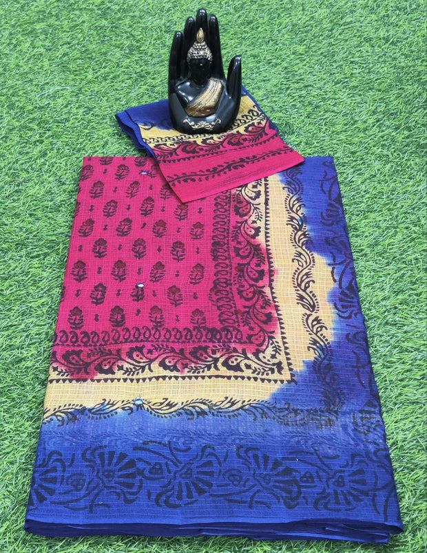 Red Pallavi Cotton 1MAR9E