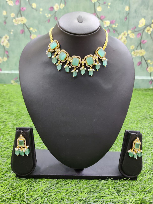 Lux Green Jewellery Set 7APR9E
