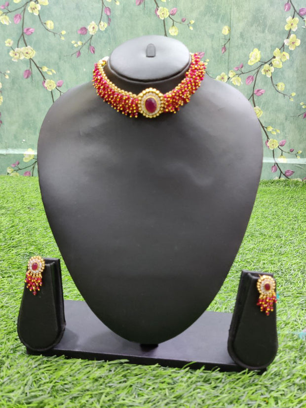 Red Jewellery Set 7APR14E