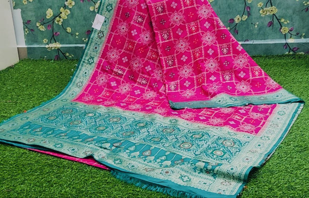 Rani Pink Katan Banarasi 10APR8E