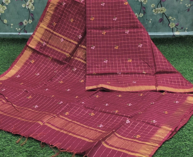 Red Handloom Mangalagiri 5MAY2E