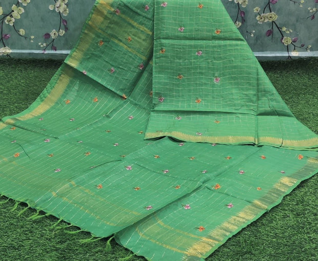 Parrot Green Handloom Mangalagiri 5MAY4E