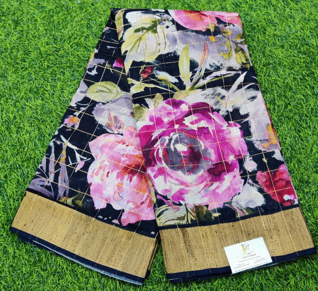Black Pure Tussar 12Jun12