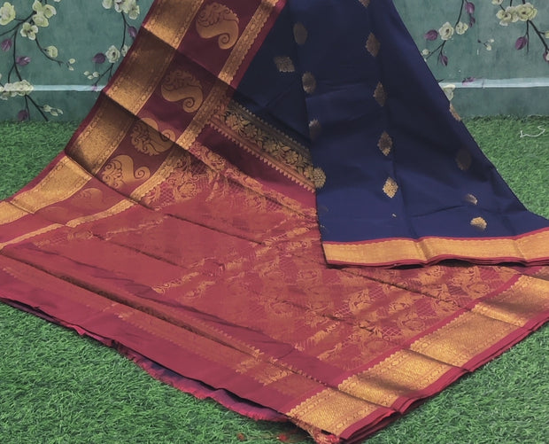 Blue Seiko Handloom Pattu 24FEB13