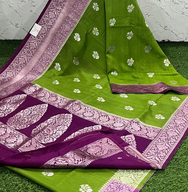 Mehendi Green Katan Banaras 9 L5-7