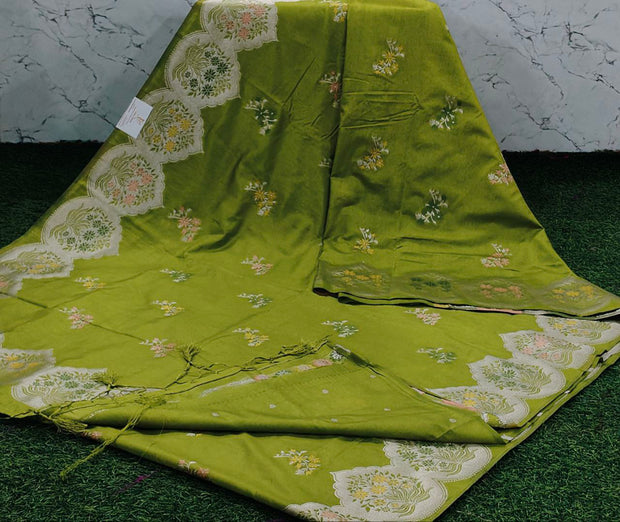 Mehendi Green Katan Pattu 30 K5-4