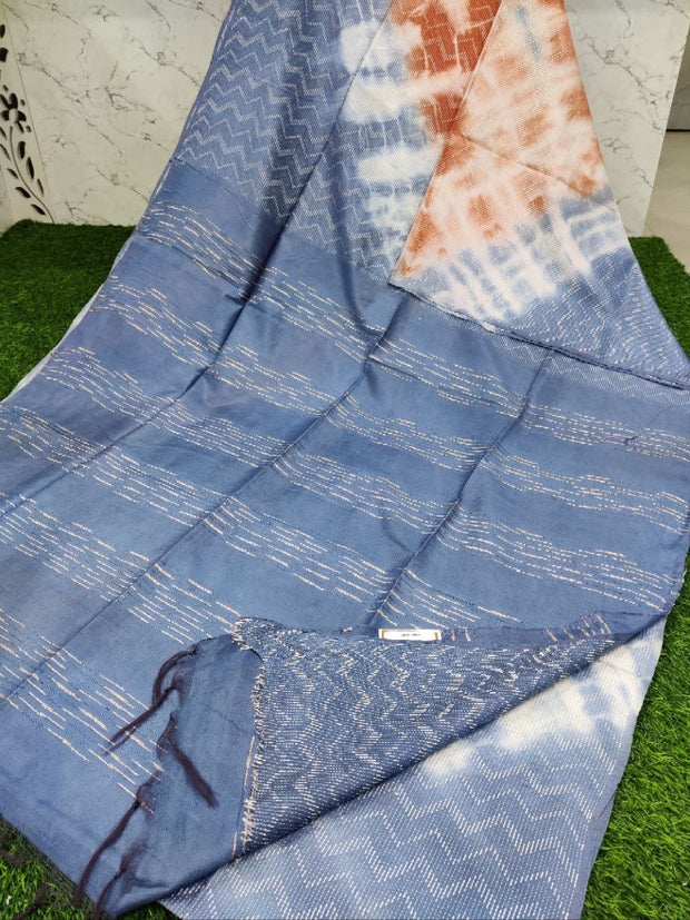 Orange Mangalagiri Cotton 14JAN7E