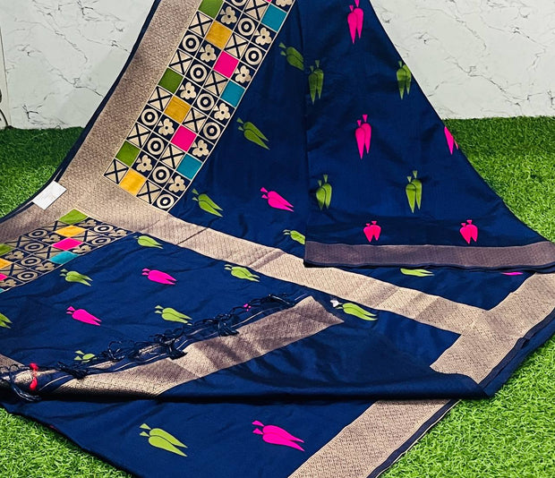 Blue Meena Pattu 25 G5-5