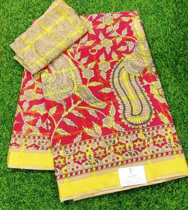 Tomato Red Garcholi Cotton 18 D5-15E