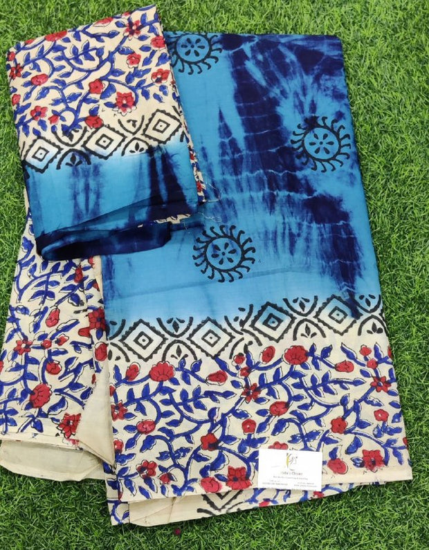 Blue Pallavi Cotton 18 D5-4E