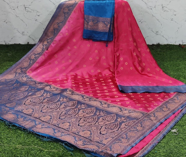 Pink Satin Pattu 28 G5-8