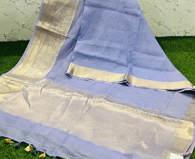 Blue Jute Pattu 22 D5-4