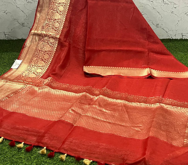 Red Jute Pattu 22 D5-7