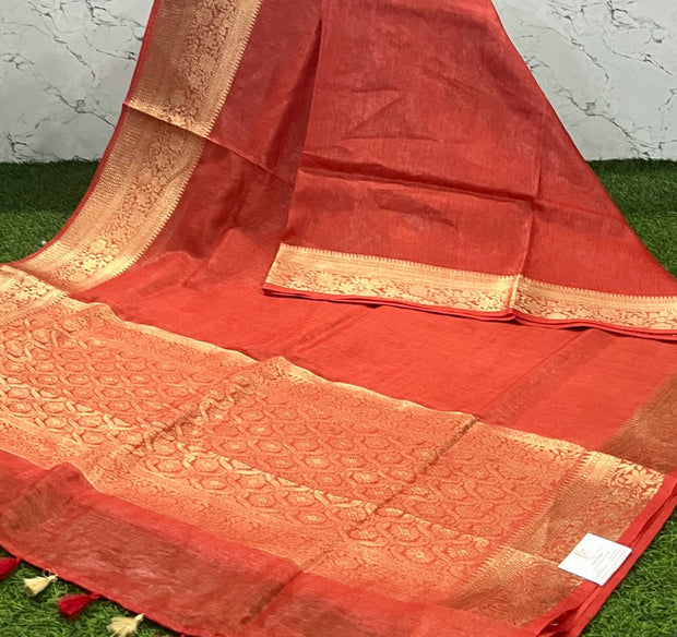 Rust Jute Pattu 22 D5-5