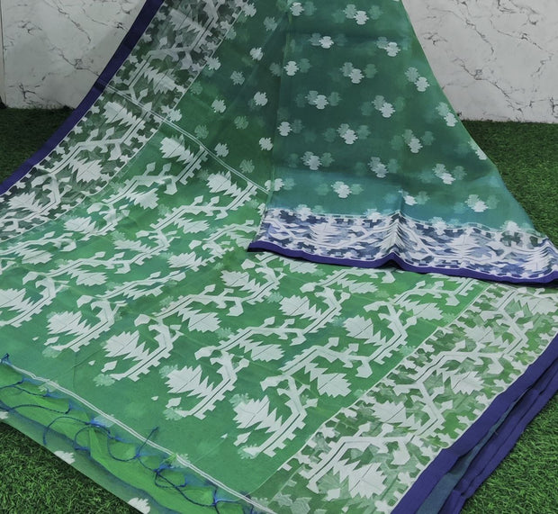 Green Jamdani 27 D5-12