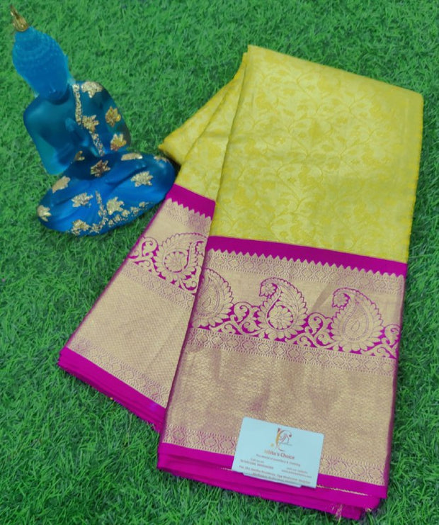 Yellow Kanchi Pattu 29 D5-1