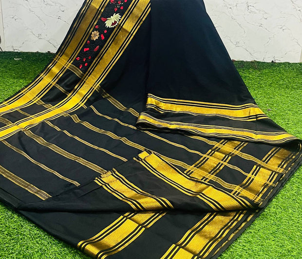 Black Mysore Crepe 4 H5-11