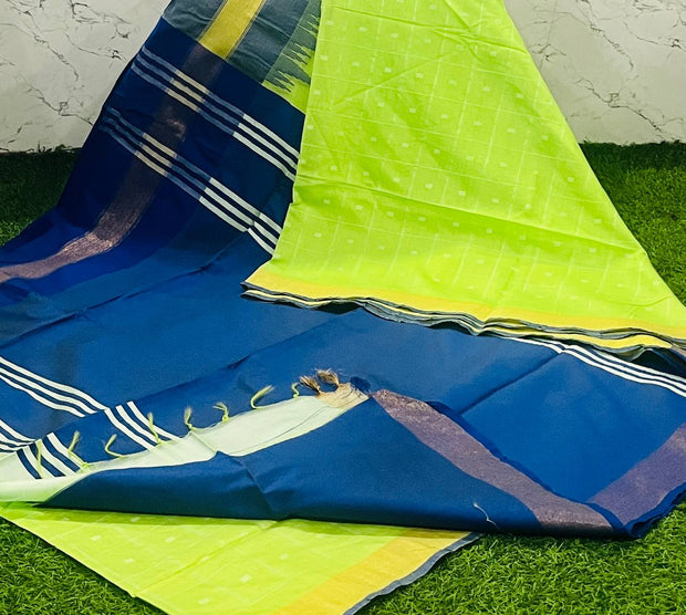 Green Semi Khadi 5 H5-9