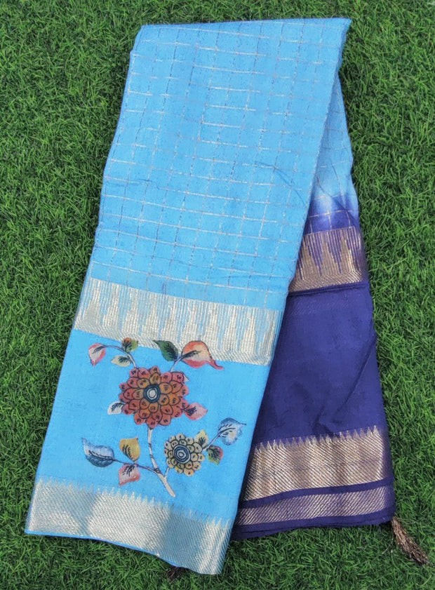 Blue Mangalgiri Handloom 29 D5-1E
