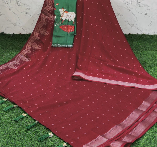 Red Mona Georgette 5 E5-9