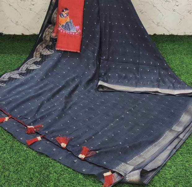 Grey Mona Georgette 5 E5-6