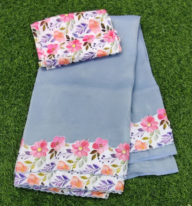 Blue Soft Tissue Georgette 15 E5-2E