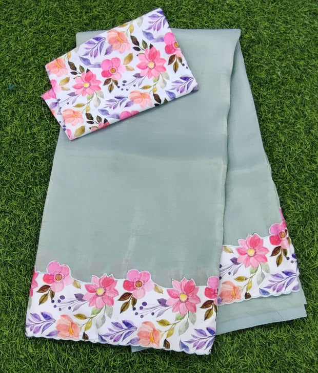 Lux Green Soft Tissue Georgette 15 E5-5E