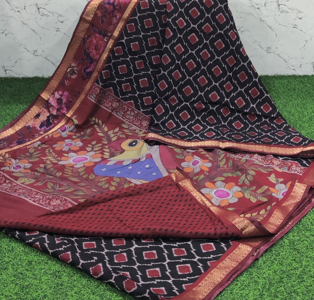 Black Maheshwari Patola 18 E5-13