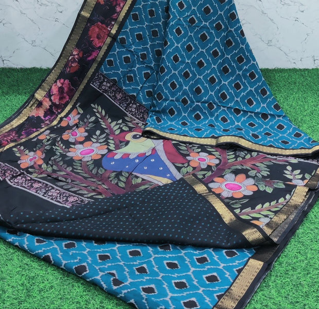 CS Blue Maheshwari Patola 18 E5-12