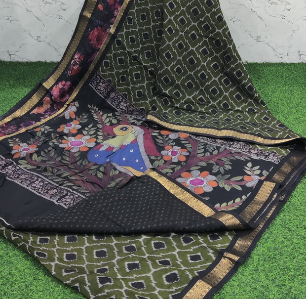 Green Maheshwari Patola 18 E5-10