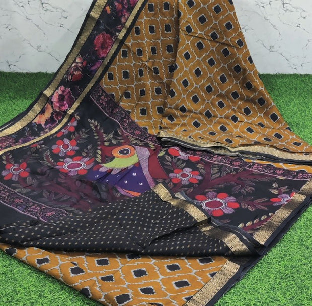 Mustard Maheshwari Patola 18 E5-8