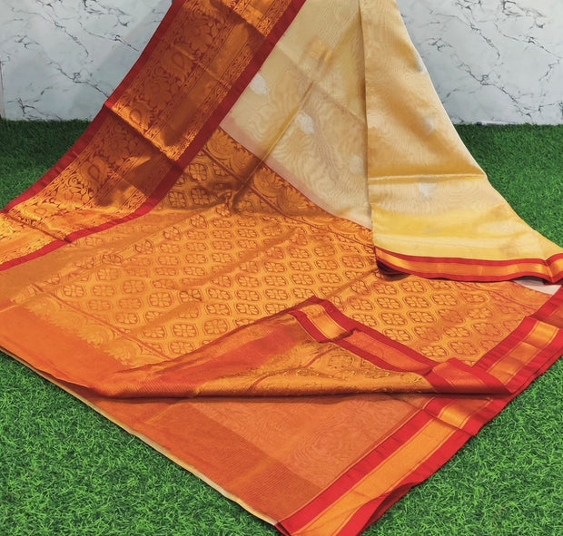 Gold Tissue Handloom Gadwal 19 E5-9