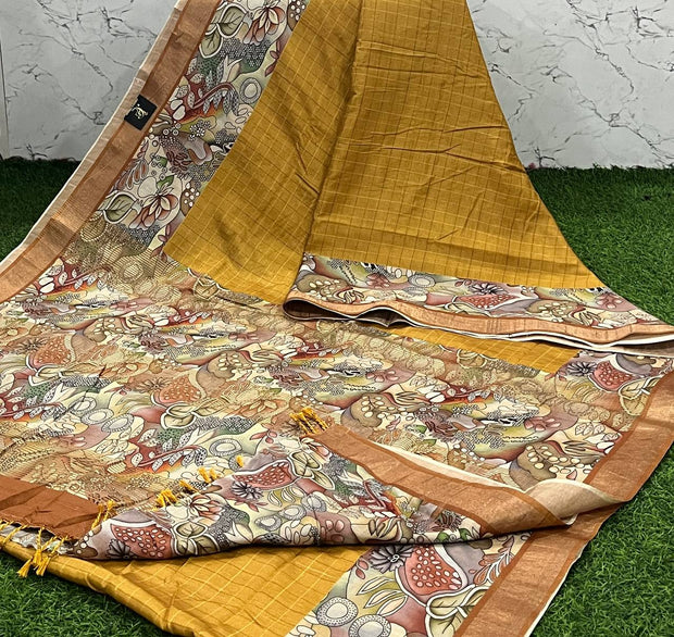 Yellow Bagalpur Tussar 22 H5-13