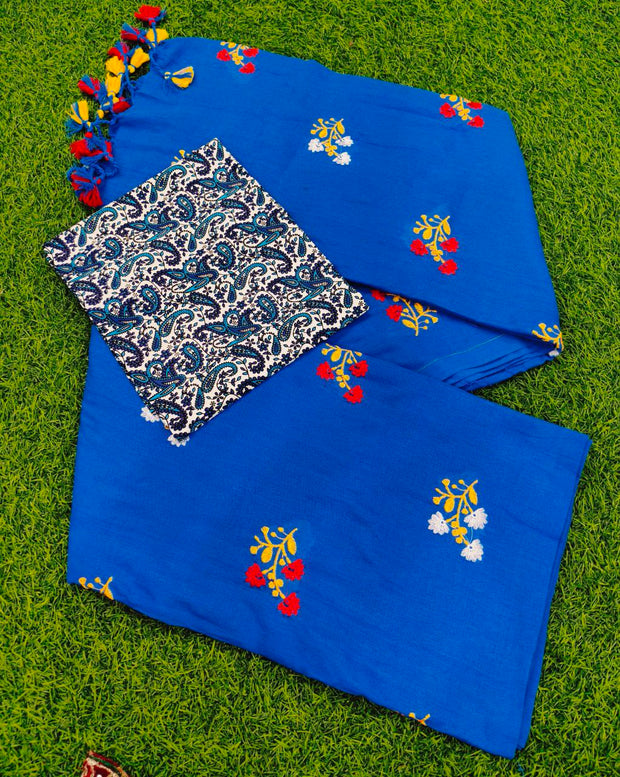 Robin Blue Khadi Cotton 17 E5-13E
