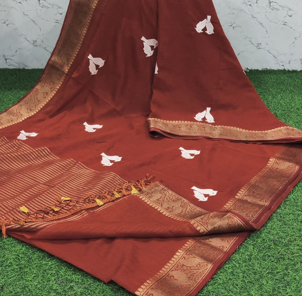 Rust Handloom Pattu 20 E5-4