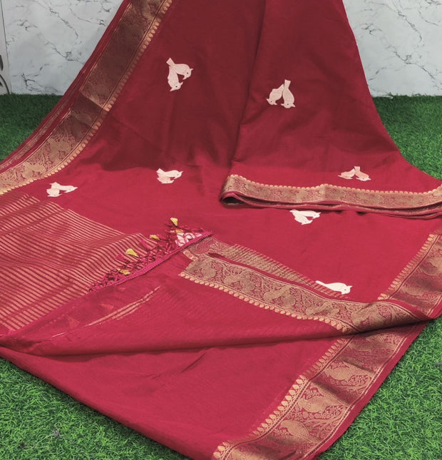 Red Handloom Pattu 20 E5-6