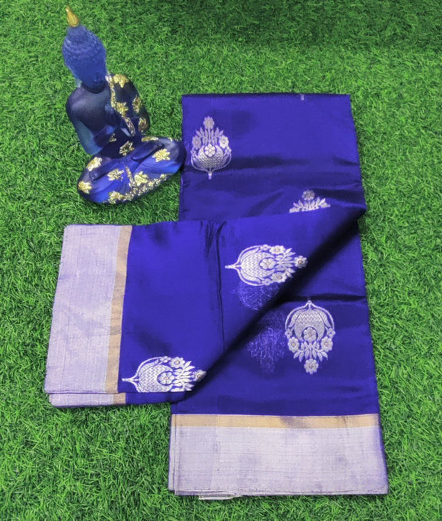 Robin Blue Chanderi Pattu 21 E5-6