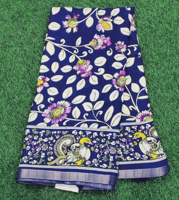 Blue Kalamkari Lakshmipati 21 E5-6E