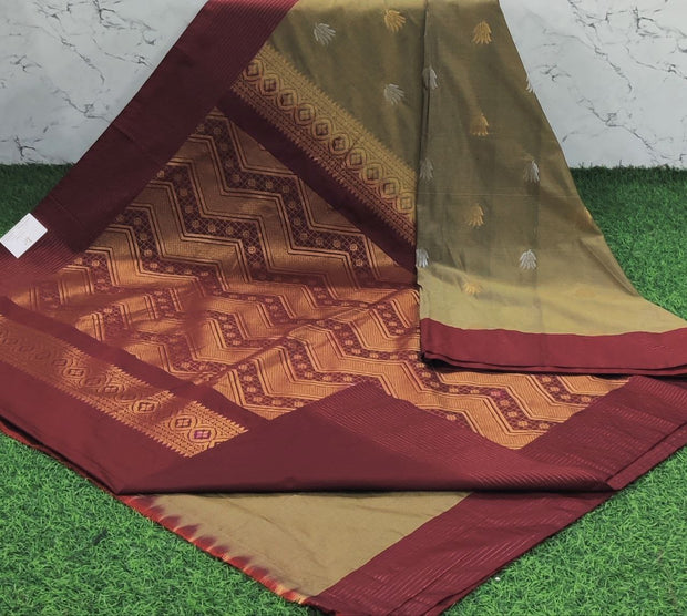 Beige Handloom Gadwal 23 E5-4