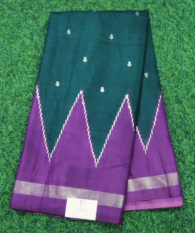Bottle Green Muslin Silk 22 E5-13E