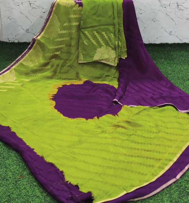 Purple Kadhi Georgette 24 E5-12