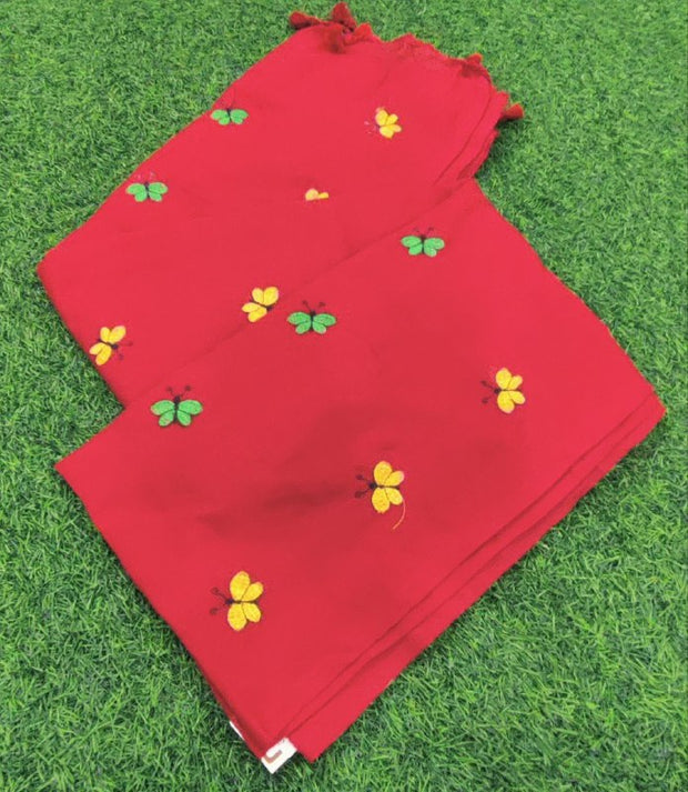 Red Linen Cotton 23 E5-11E