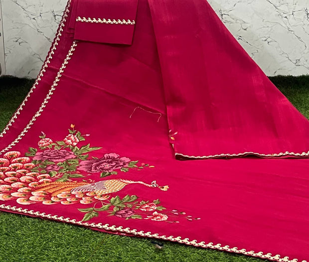 Kempu Embroidery Tussar 26 E5-3