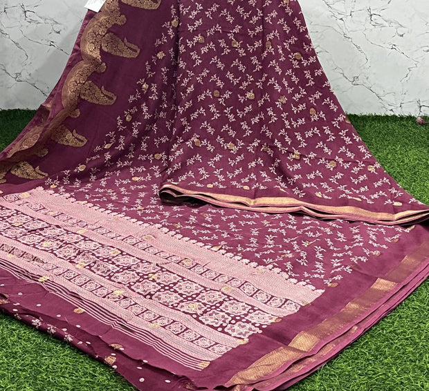 Brown Mashru Georgette 27 E5-9
