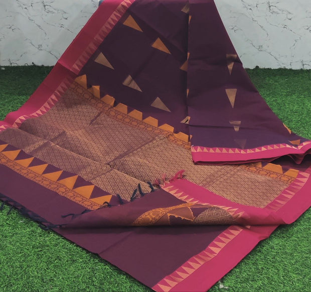 Kempu Maroon Ponduru Khadi 30 E5-5