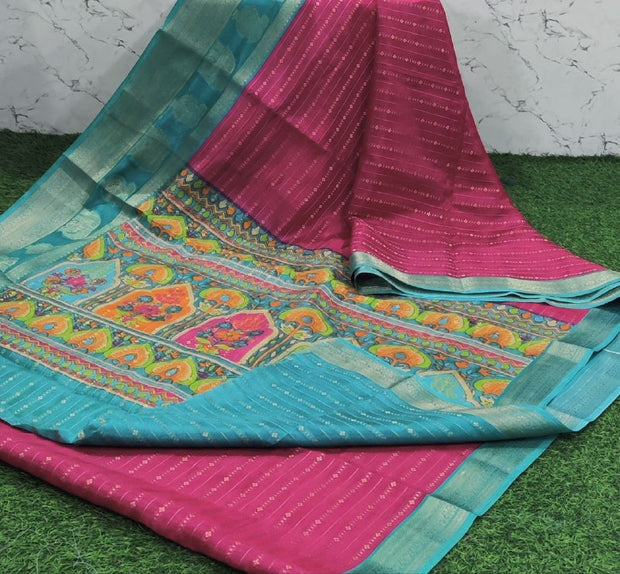 Pink Mysore Crepe 9 I5-12