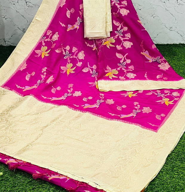 Pink Malai Silk Kota 10 I5-4