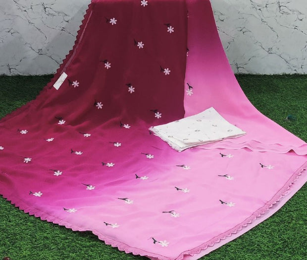 Light Pink Georgette 10 I5-10E
